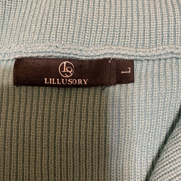 Blue Quarter-Zip Sweater - Picture 2 of 7